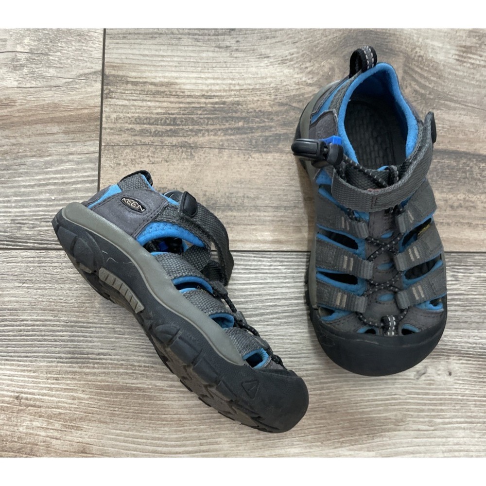 KEEN Newport H2 Gray Blue Waterproof Outdoor Hiking Sandal Toddler Size 10